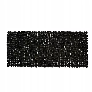 Protišmyková podložka do kúpeľne, vaňa, sprcha, PVC, čierna, 70x36cm
